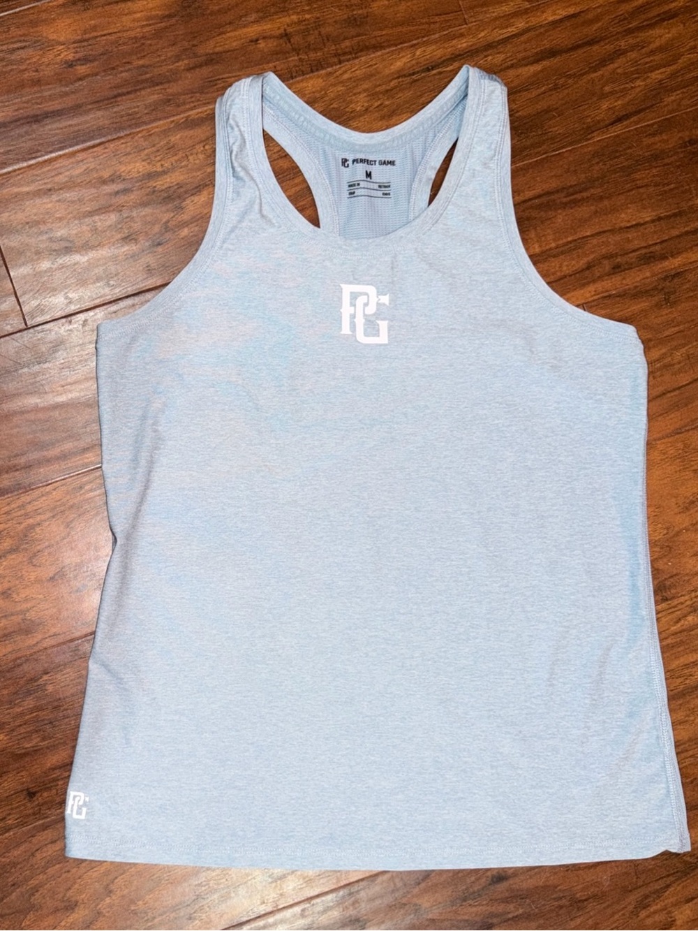 Perfect Game Razor Back Tank Women’s Size Medium Light Blue
